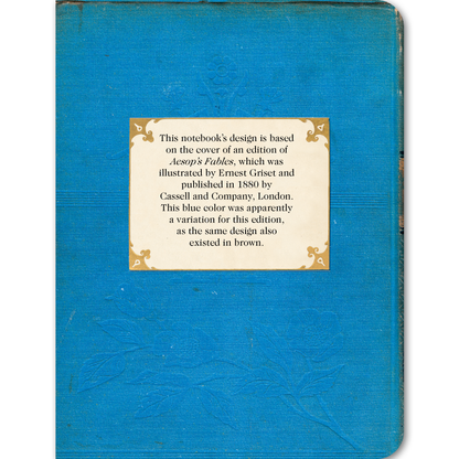 Notebook with Blue Flower - Vintage Book Cover Notebook - r. h. ballard shop & gallery