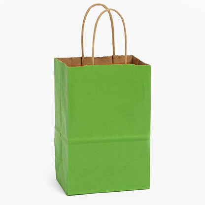 Recycled Kraft Color Paper Retail Shopping Bags: Black / 100 Pack / Rose 5.5x3.25x8.375" - r. h. ballard shop & gallery