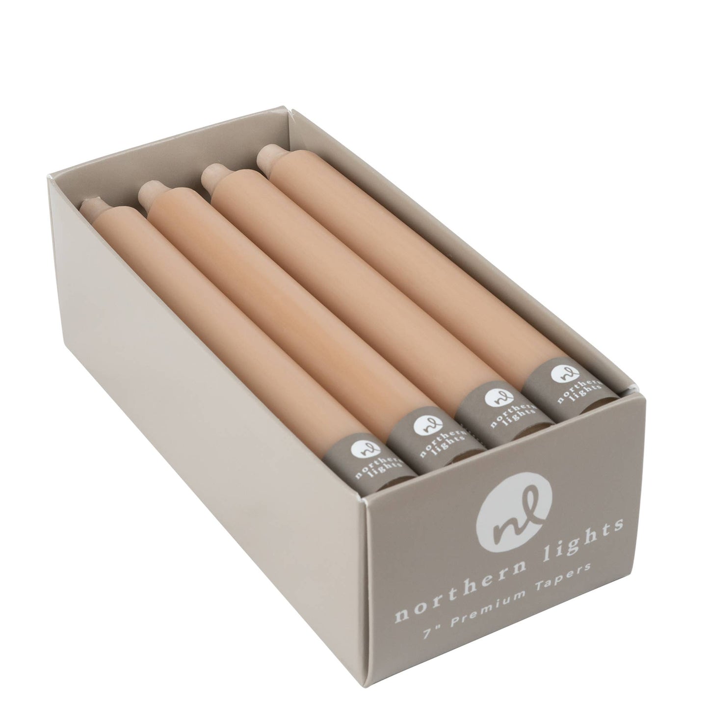 7" Taper Candles - 12pc Box: Sage Green