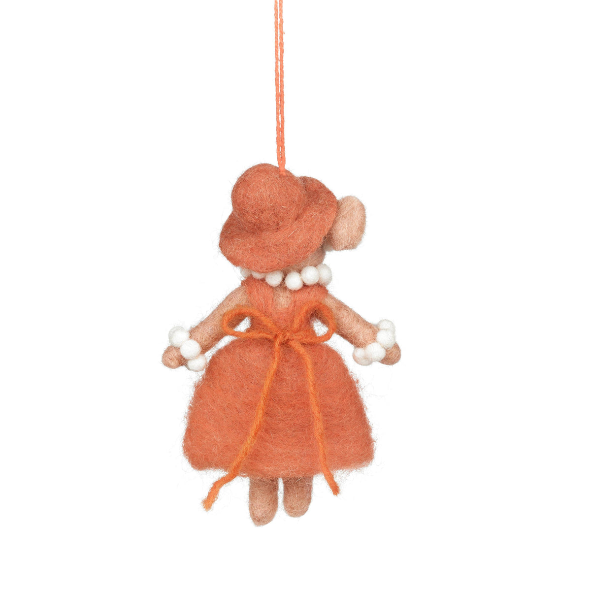 Handmade Felt Evelyn the Mouse Hanging Decoration - r. h. ballard shop & gallery