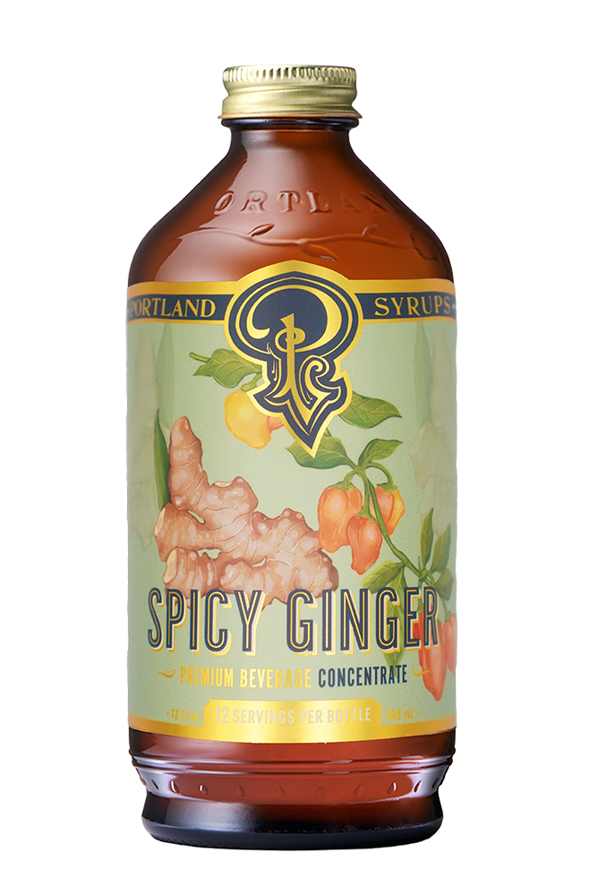 Spicy Ginger Syrup 12oz - cocktail / mocktail beverage mixer