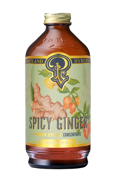 Spicy Ginger Syrup 12oz - cocktail / mocktail beverage mixer