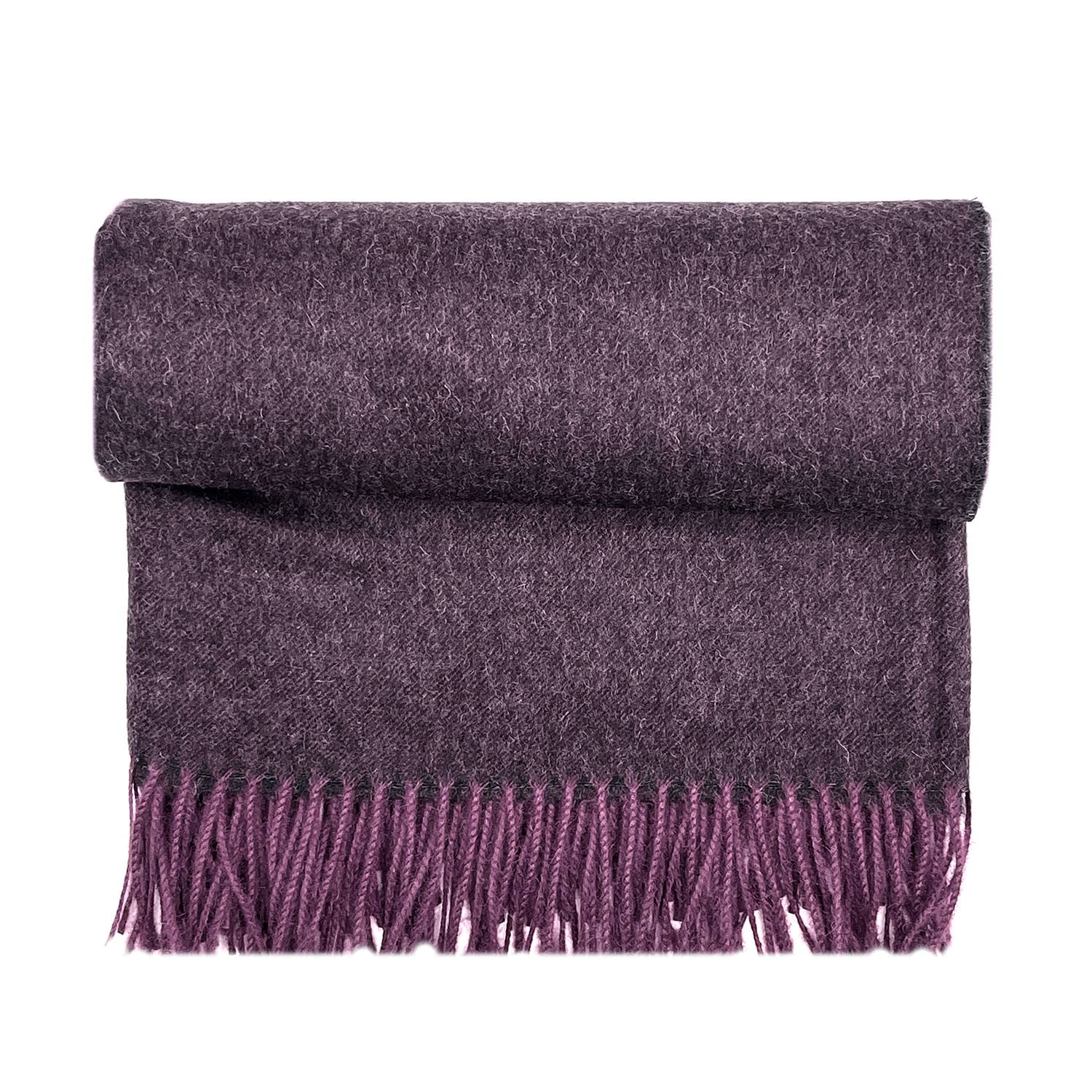 100% Baby Alpaca Wrap/Throw- Elderberry - r. h. ballard shop & gallery