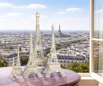 Eiffel Tower-White and Gold: Medium