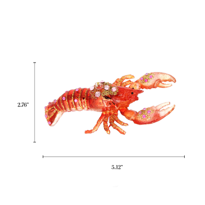 Red Lobster Glass Ornament