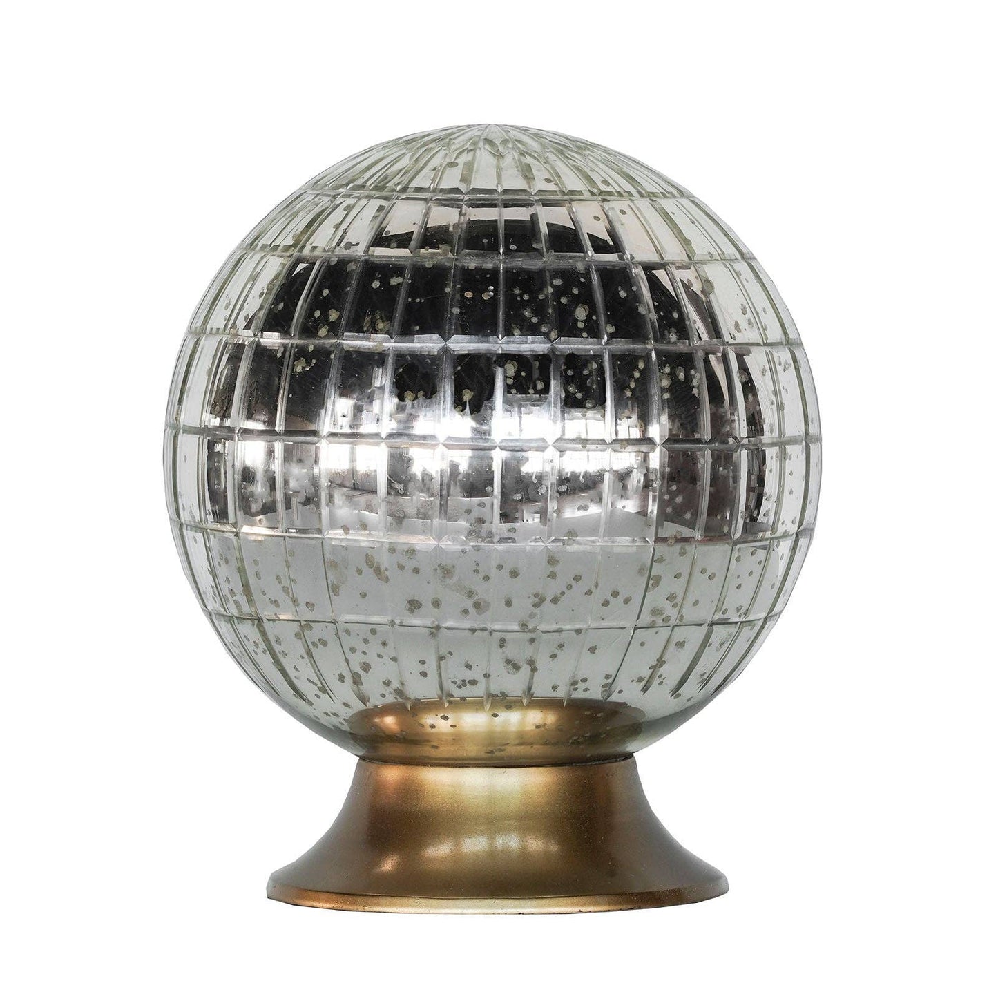 Wunderkammer Antique Silver Glass Orb: Large