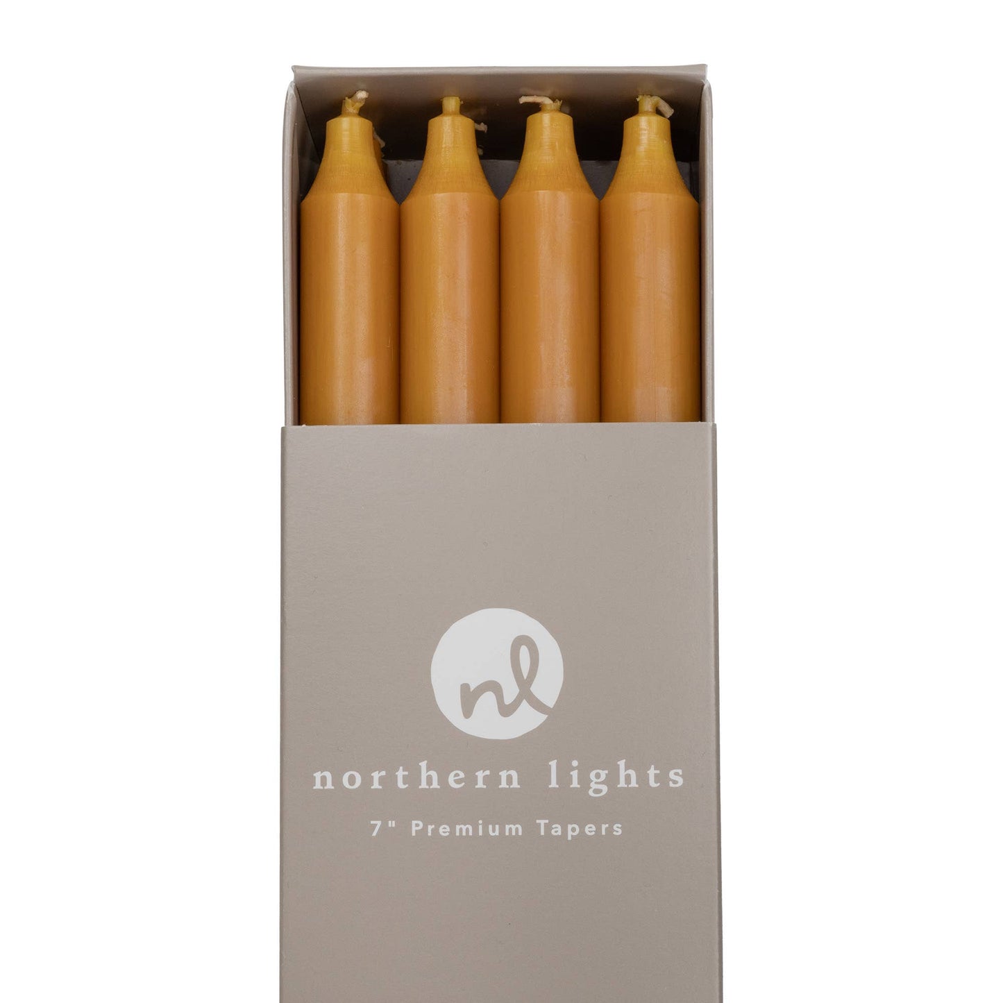 7" Taper Candles - 12pc Box: Sage Green