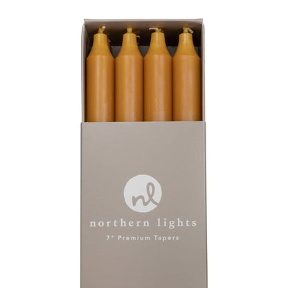 7" Taper Candles - 12pc Box: Sage Green