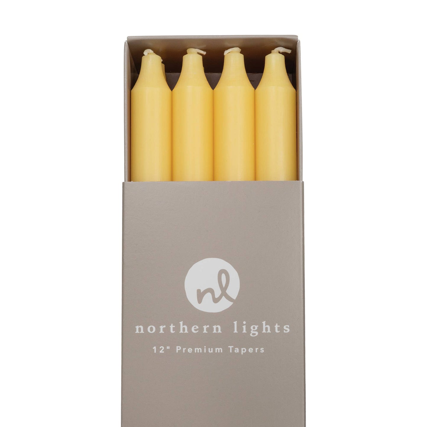 12" Taper Candles - 12pc Box: Sage Green