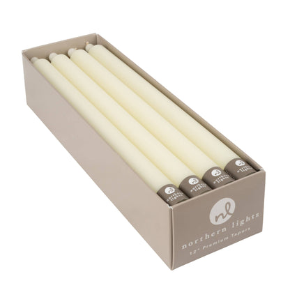 12" Taper Candles - 12pc Box: Sage Green
