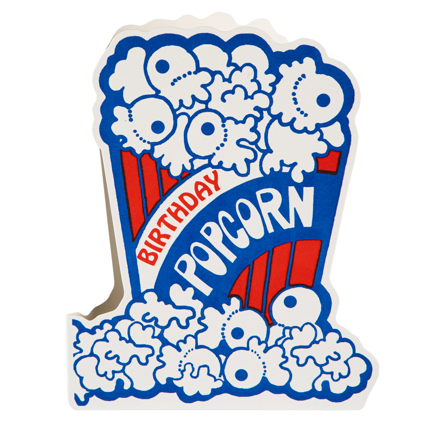 Popcorn Birthday| Cut-Out - Greeting Card - r. h. ballard shop & gallery