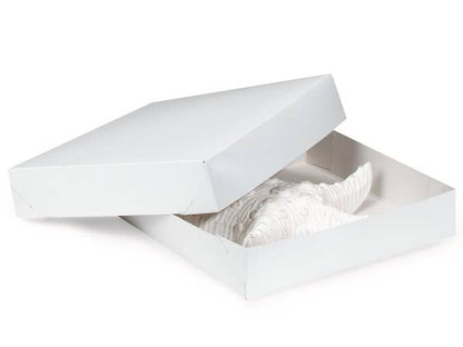 Recycled White Gift Boxes: White / 100 Pack / 4x4x4"