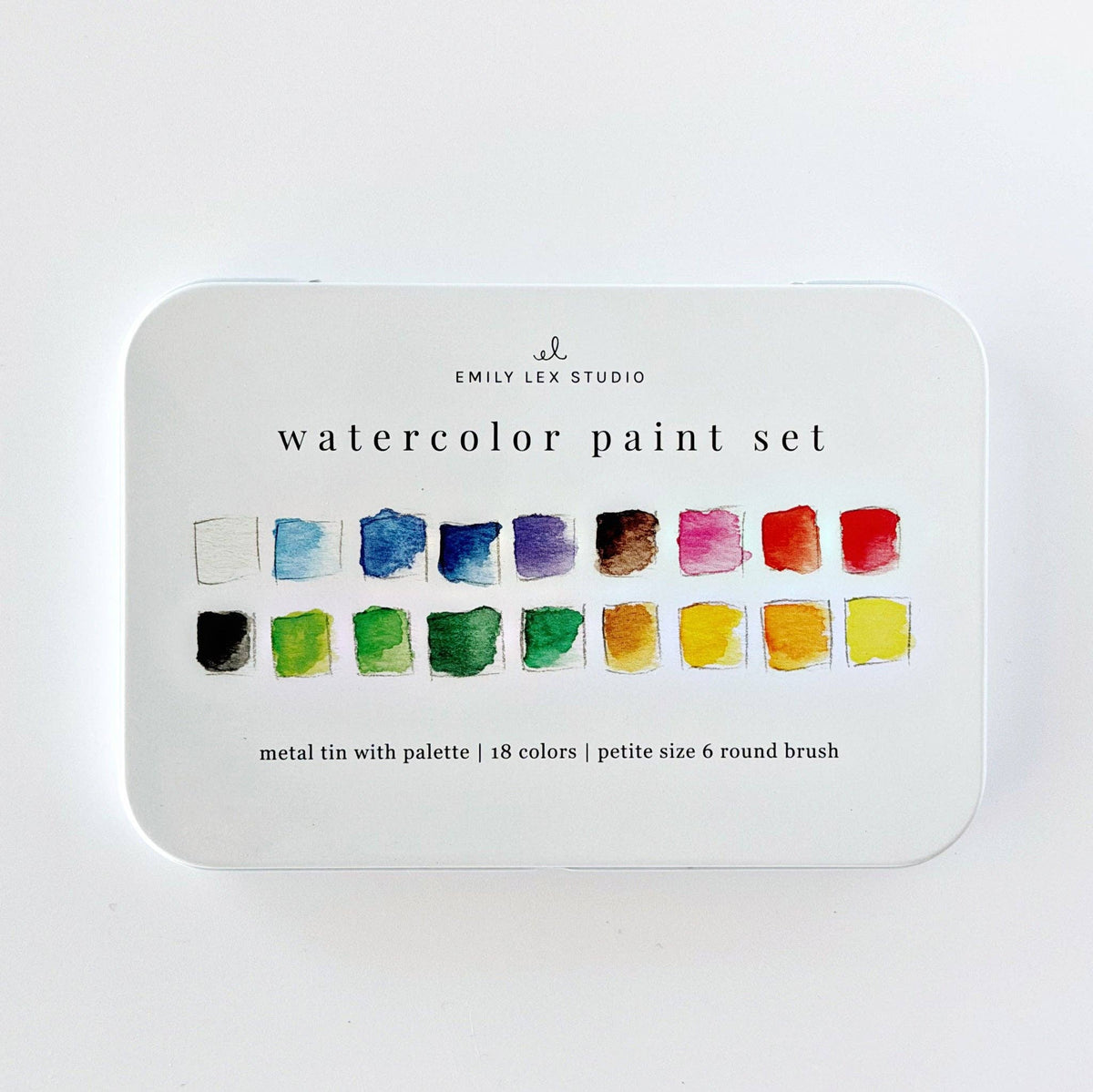 Watercolor Paint Set 18 Colors with Brush - r. h. ballard shop & gallery