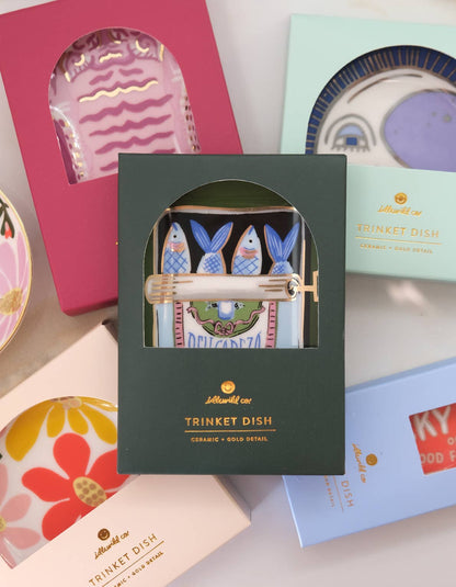 Porcelain Trinket Dish | Sardines - r. h. ballard shop & gallery