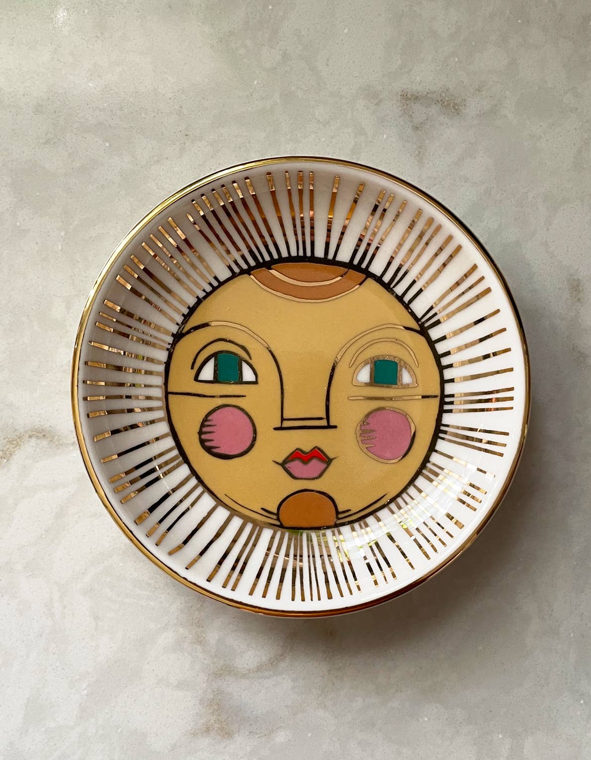 Porcelain Trinket Dish | Sun - r. h. ballard shop & gallery