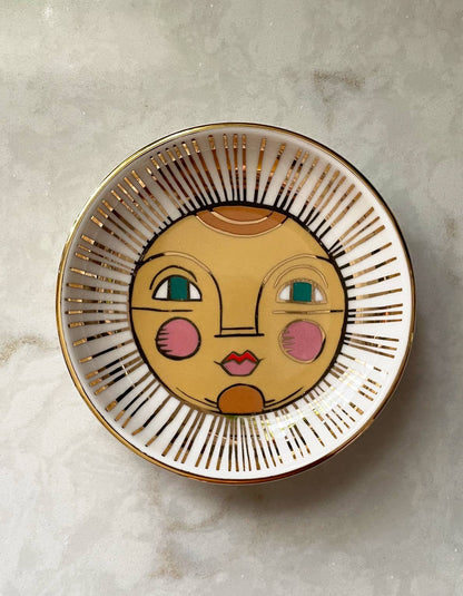 Porcelain Trinket Dish | Sun - r. h. ballard shop & gallery