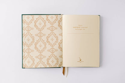 Golden Thistle Bookcloth Hardcover Notebook - r. h. ballard shop & gallery
