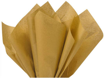 Bulk Color Tissue Paper 15X20" Sheets: Antique Gold
