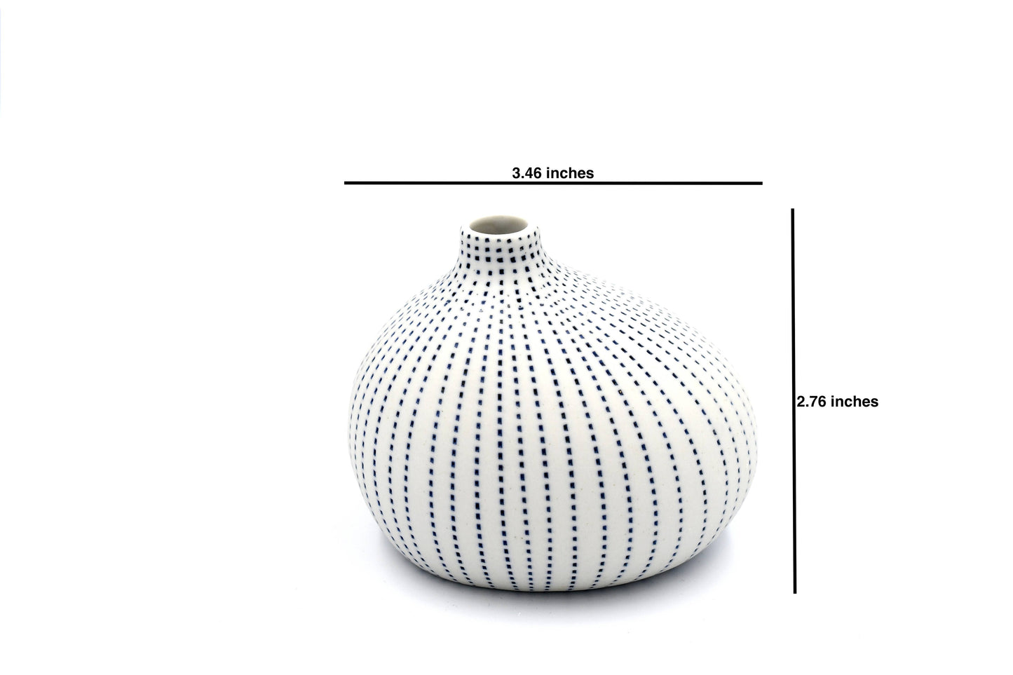 GUGU PIM S-Handcrafted Dots Porcelain Bud Vase