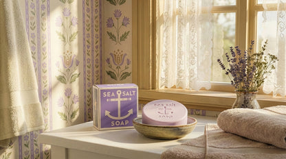 New! Sea Salt Lavender Bar Soap – Triple Milled Natural Lavender - r. h. ballard shop & gallery