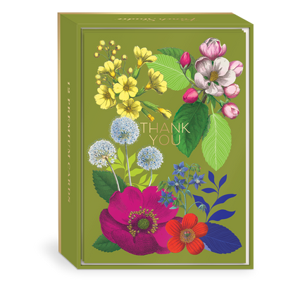 Thank You Vintage Floral Boxed Note Cards - Set of 12