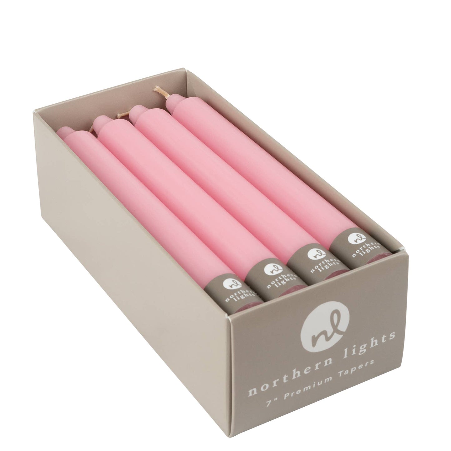 7" Taper Candles - 12pc Box: Sage Green