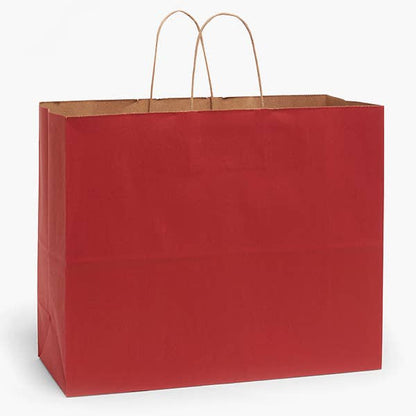 Recycled Kraft Color Paper Retail Shopping Bags: Black / 100 Pack / Queen 16x6x19.25" - r. h. ballard shop & gallery