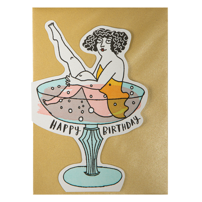 Birthday Cocktail | Cut-Out - Greeting Card - r. h. ballard shop & gallery