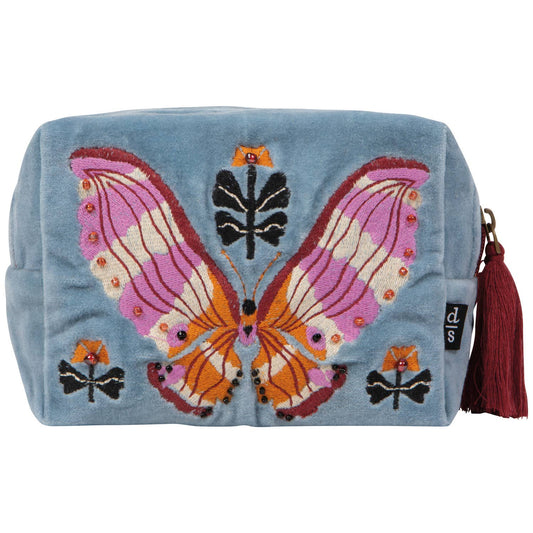 Aurora Butterfly Embroidered Pouch