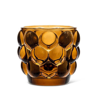 Small Bubble Votive-3"D: Amber