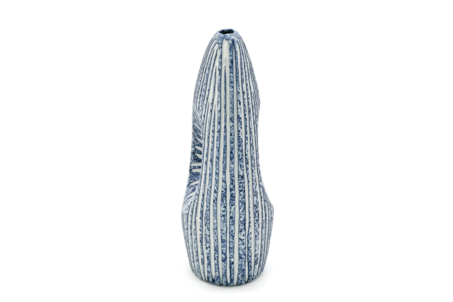 SPEZIA Blue & White Stripe M-Porcelain Bud Vase