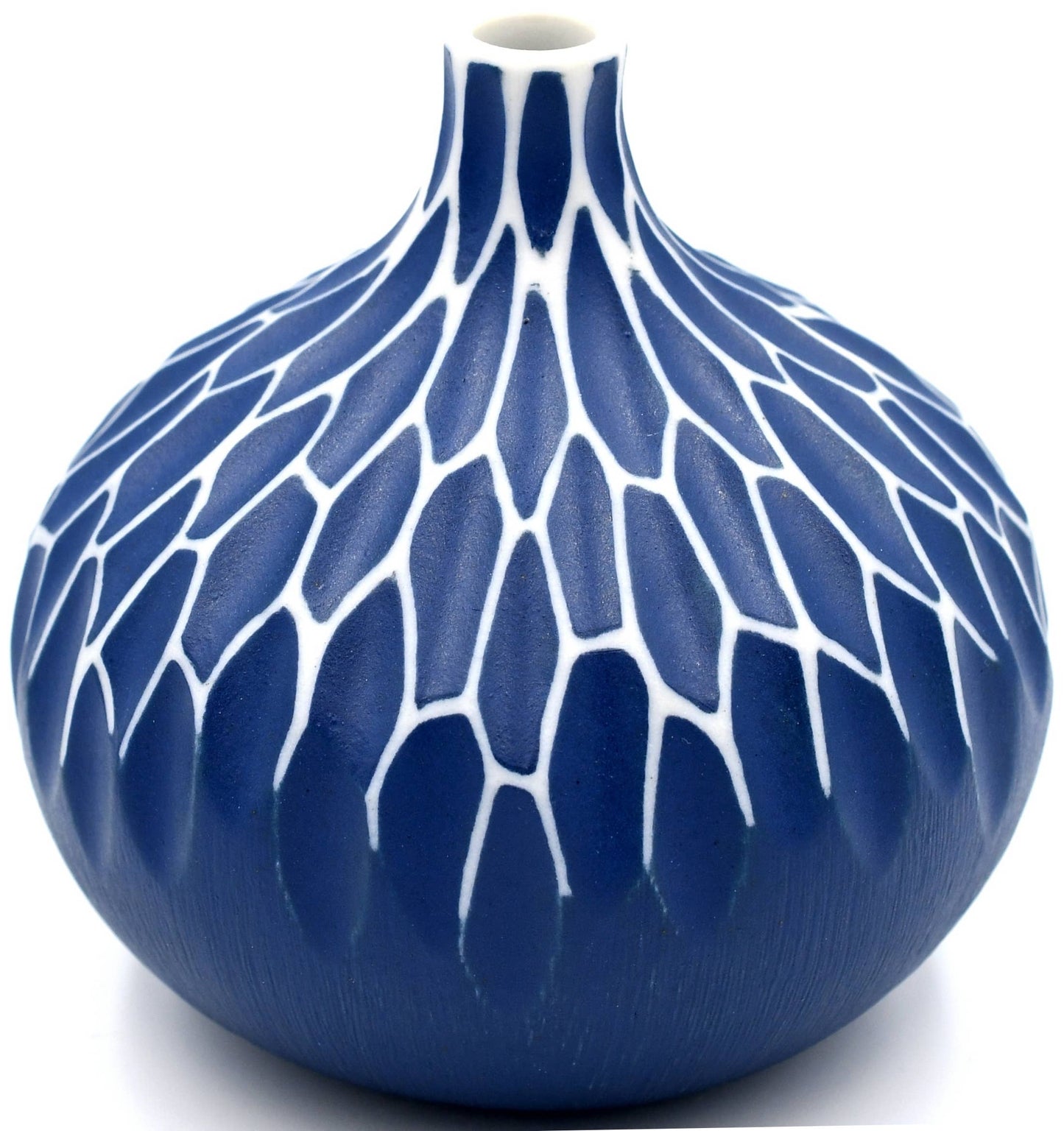 CONGO Branches Blue and White-Handcrafted Porcelain Bud Vase - r. h. ballard shop & gallery