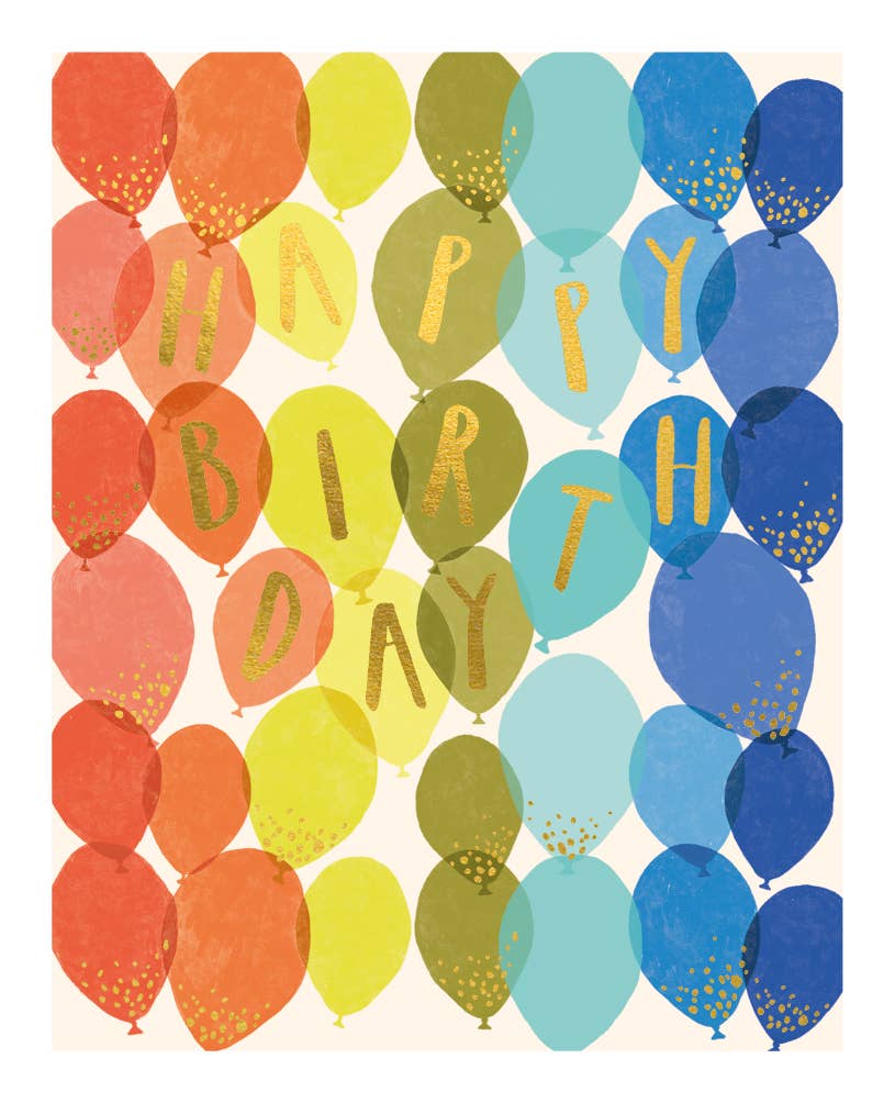Balloon Birthday Card - r. h. ballard shop & gallery