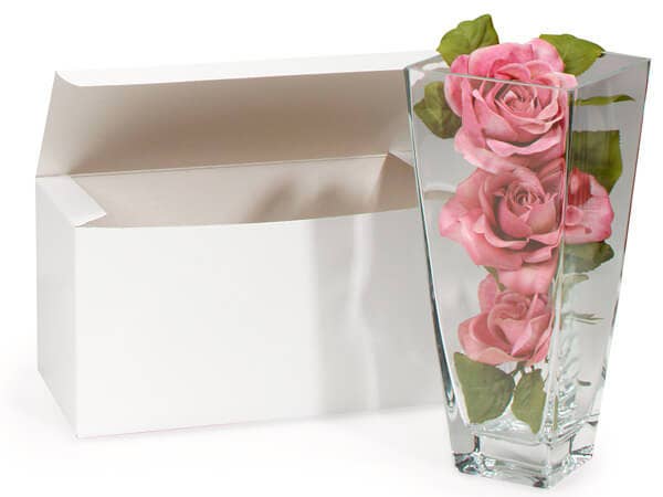 Recycled White Gift Boxes: White / 100 Pack / 4x4x4"