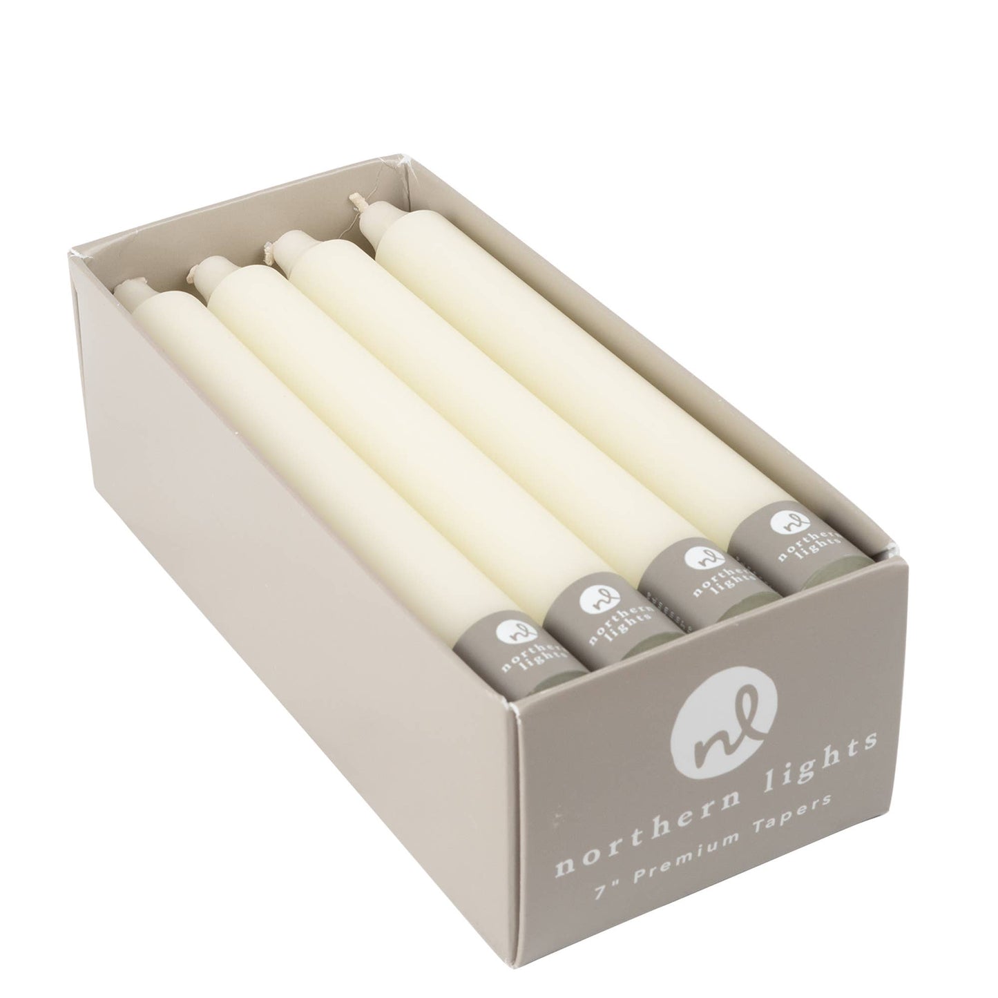 7" Taper Candles - 12pc Box: Sage Green