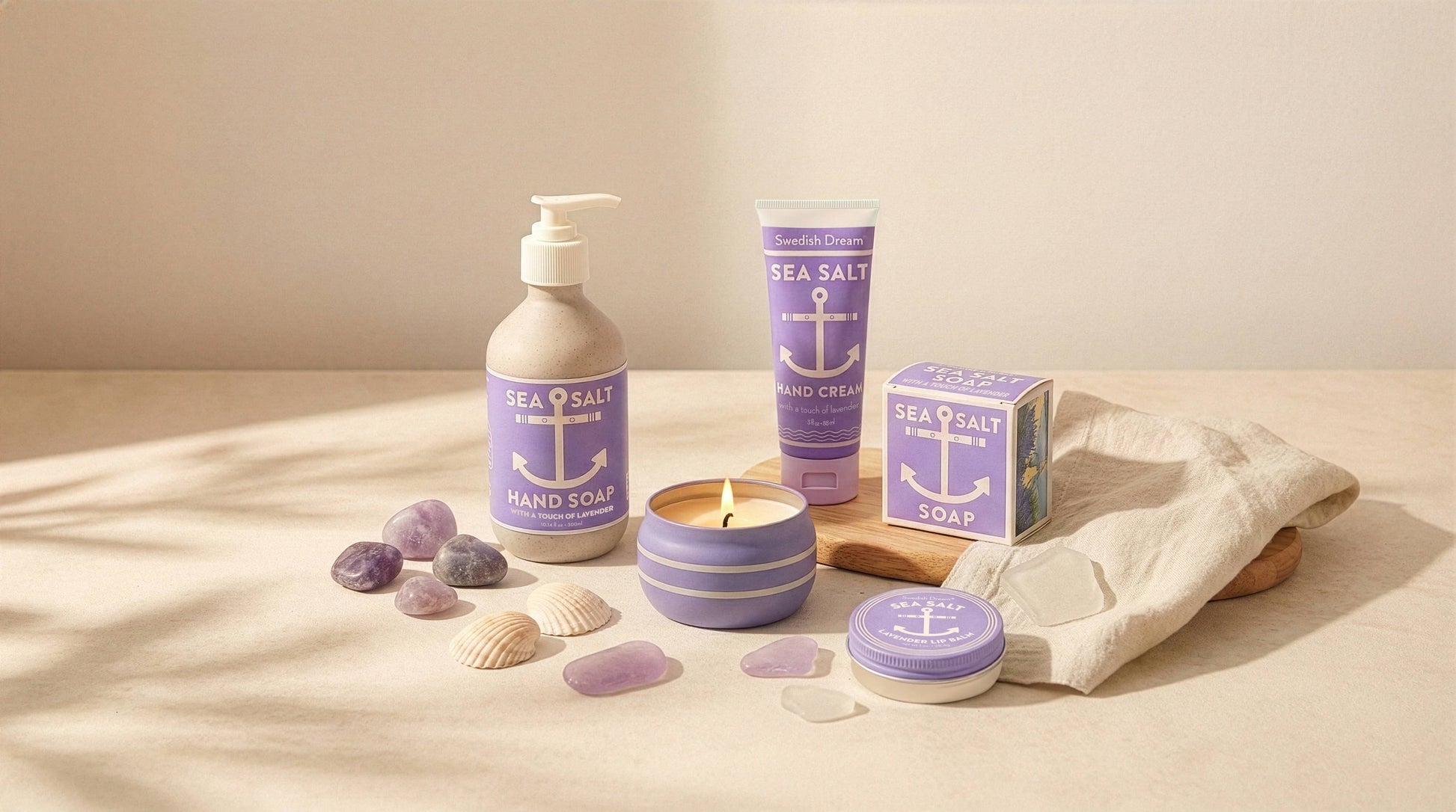 New! Sea Salt Lavender Bar Soap – Triple Milled Natural Lavender - r. h. ballard shop & gallery