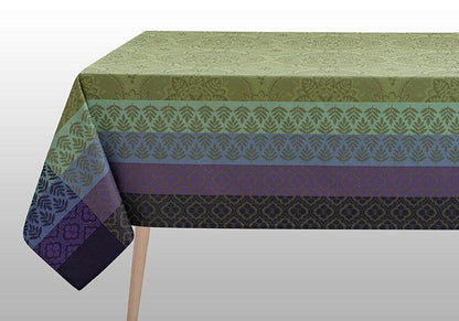 Bastide OLIVE  COATED Tablecloth, 69" x 98"