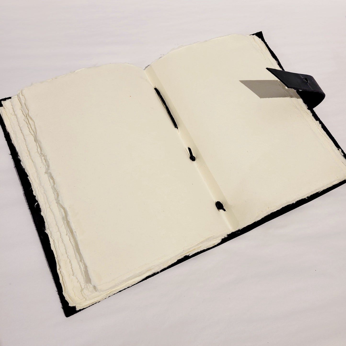 Medium Black Leather Artisan Journal, 6.5" x 9.5"