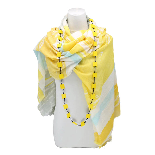 Balma Yellow Cotton Scarf/Wrap