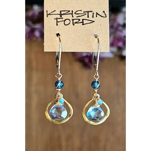 Blue Topaz Earrings