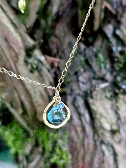 Blue Topaz Necklace