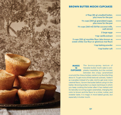 Recipe for Brown Butter Mochi Cupcakes