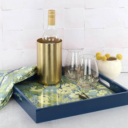 Chickadee Square Lacquer Serving Tray - r. h. ballard shop & gallery