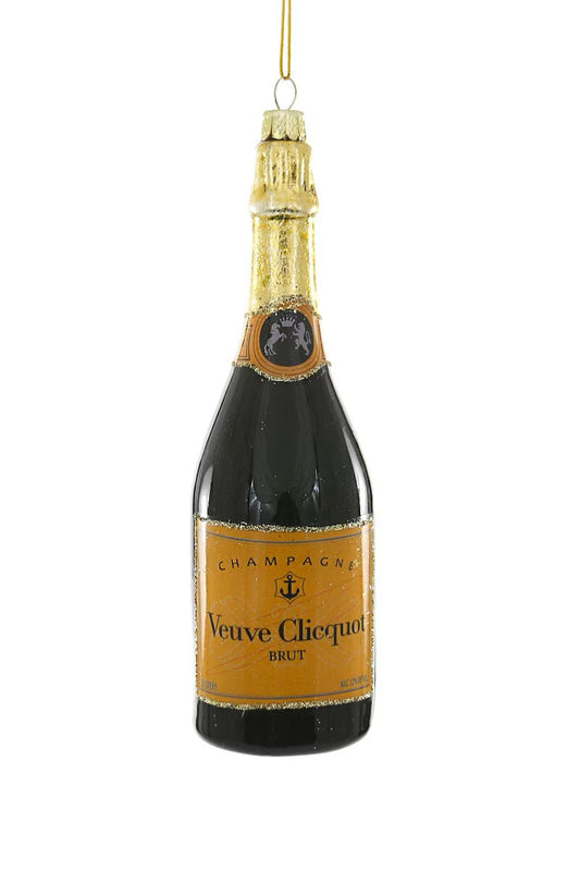 Veuve Clicquot Champagne Brut Glass Ornament