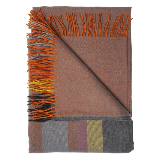 Baby Alpaca Throw - Copper Mine