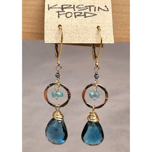 London Blue Topaz Briolettes Earrings