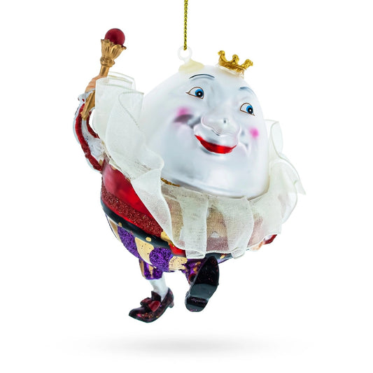Egg King Glass Ornament