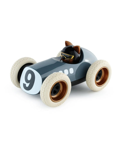 Egg Roadster Blue Car With Cat “Karlos” Pilot - r. h. ballard shop & gallery