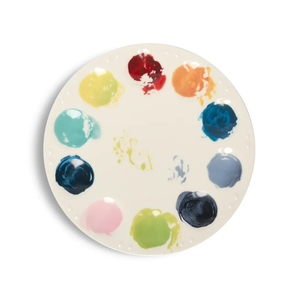 Artist Palette Side Plate. 3.75"