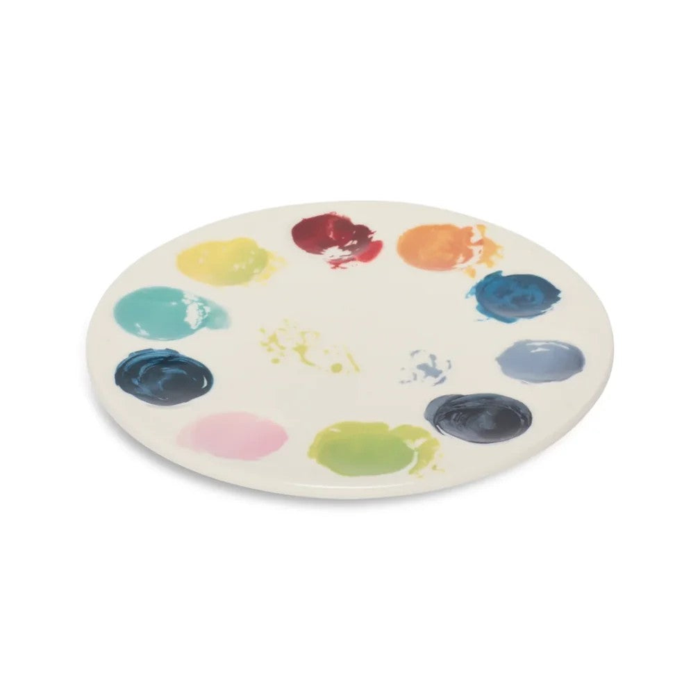 Artist Palette Side Plate. 3.75"